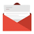 A giving mail icon with a white background